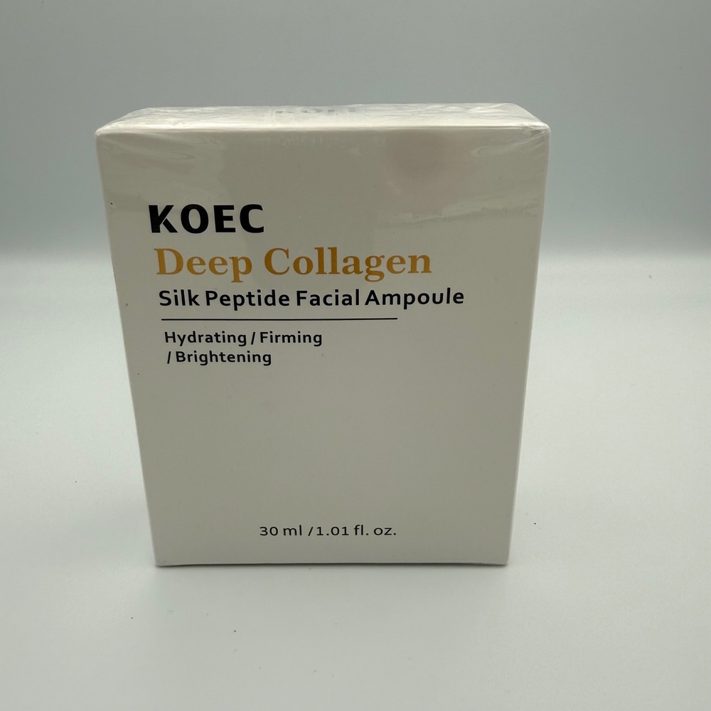KOEC Deep Collagen Silk Peptide Facial Ampoule Hydrating Firming Brightening
